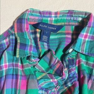 Ralph Lauren Kids Multicolor Plaid Polo